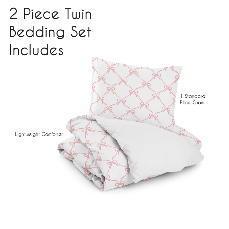 Ballerina and Ballet Bows Collection Twin Bedding