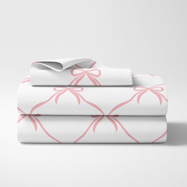 Ballerina and Ballet Bows Collection Twin Sheet Set alternate view