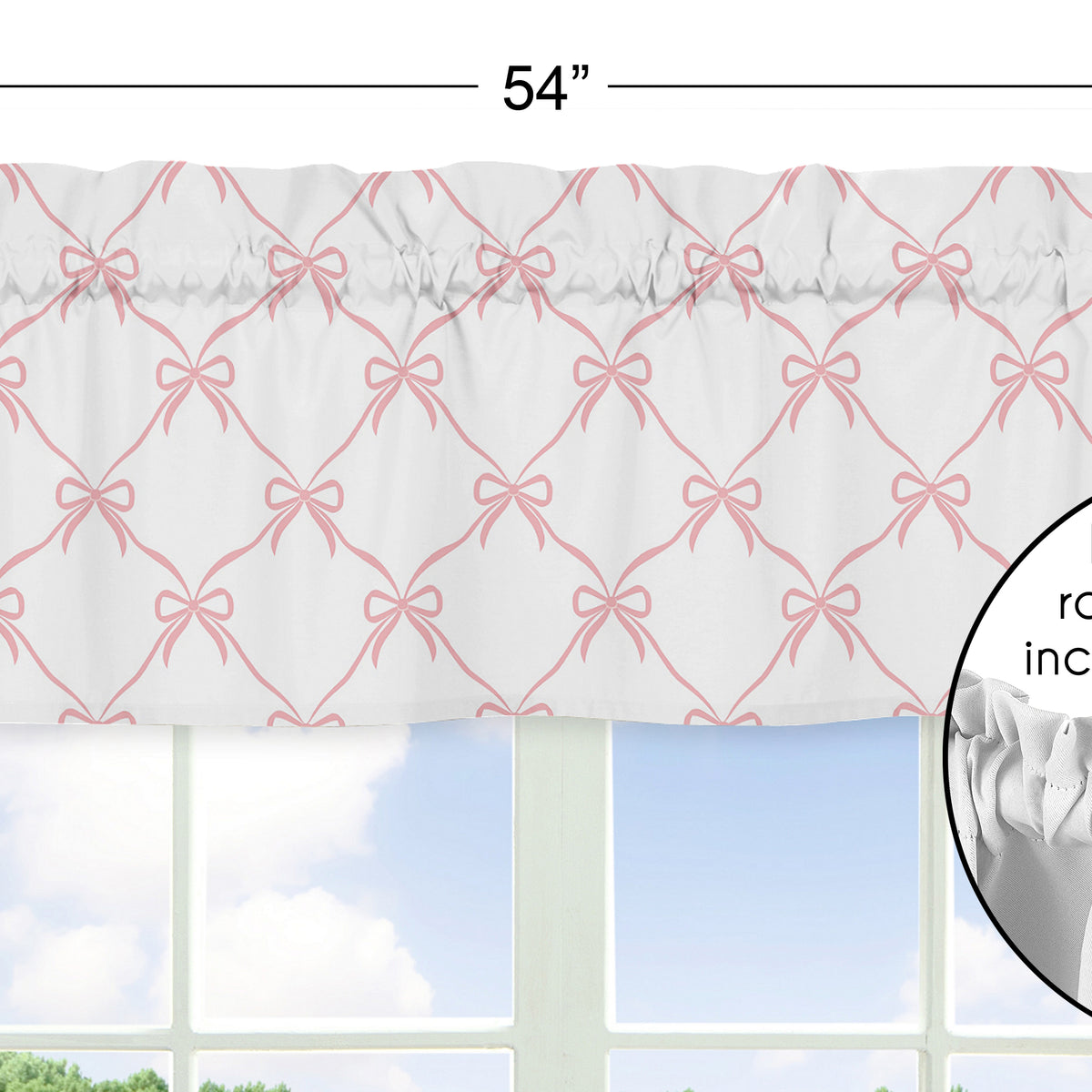 Ballerina and Ballet Bows Collection Window Valance