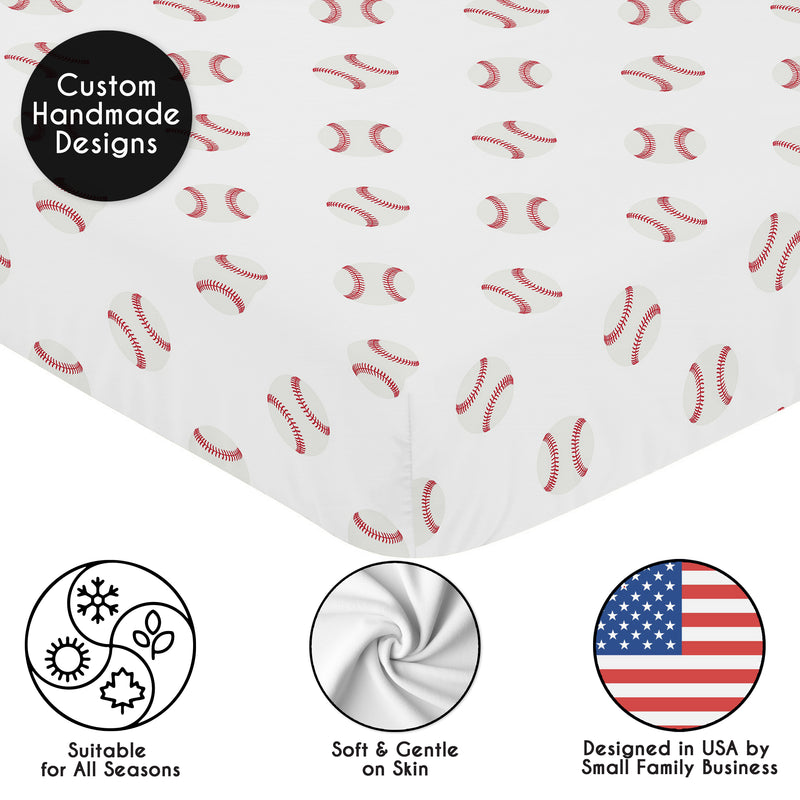 Baseball Patch Collection 2 Pack Crib Sheets