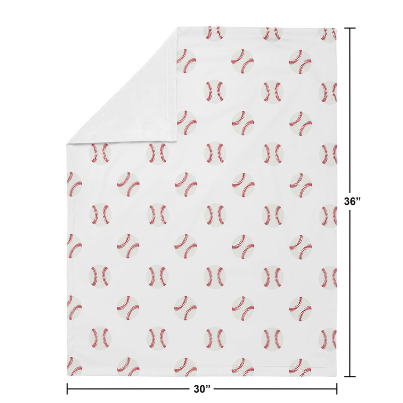 Baseball Patch Collection Baby Blanket