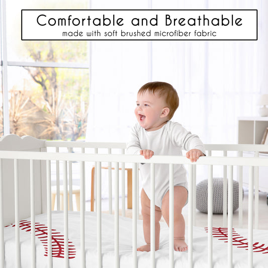 Baseball Patch Collection Photo Op Crib Sheet