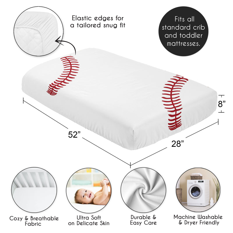 Baseball Patch Collection Photo Op Crib Sheet