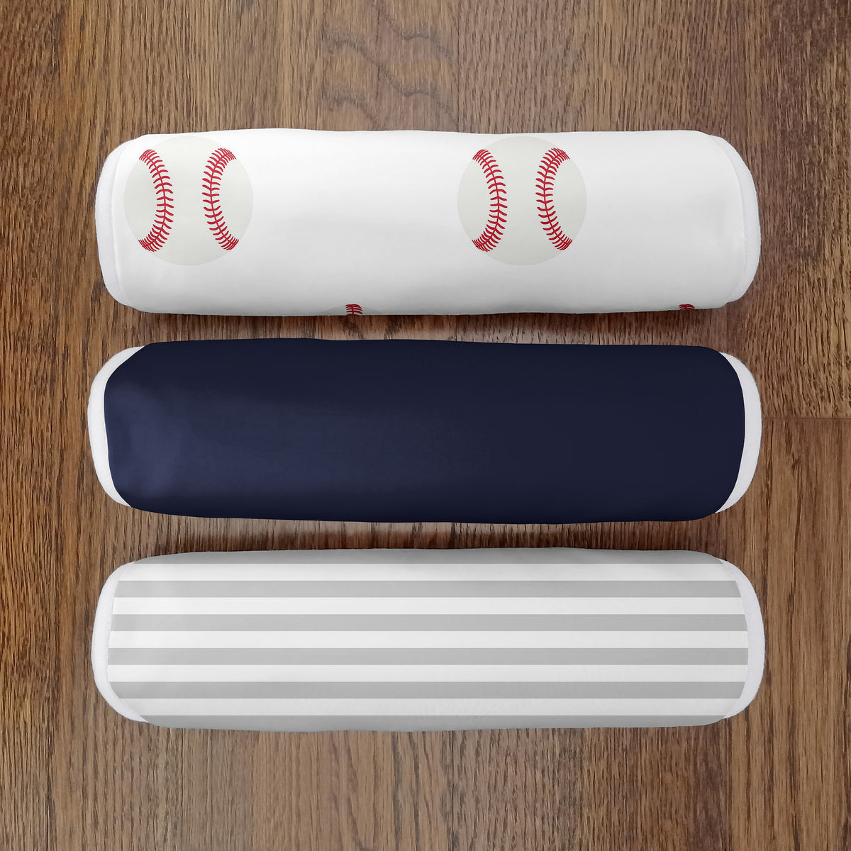 Baseball Patch Collection Absorbent Burp Cloths - 3 Pack Set