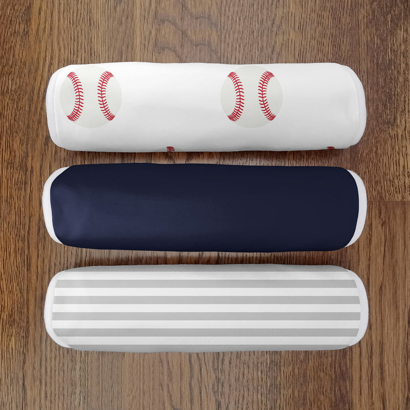 Baseball Patch Collection Absorbent Burp Cloths - 3 Pack Set