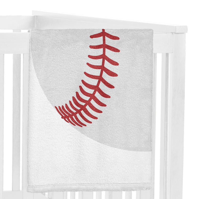 Baseball Patch Collection Monthly Milestone Baby Blanket