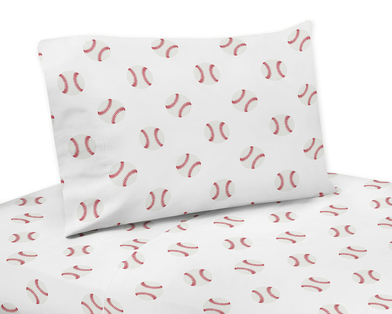 Baseball Patch Collection Queen Sheet Set