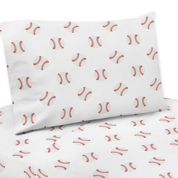 Baseball Patch Collection Queen Sheet Set