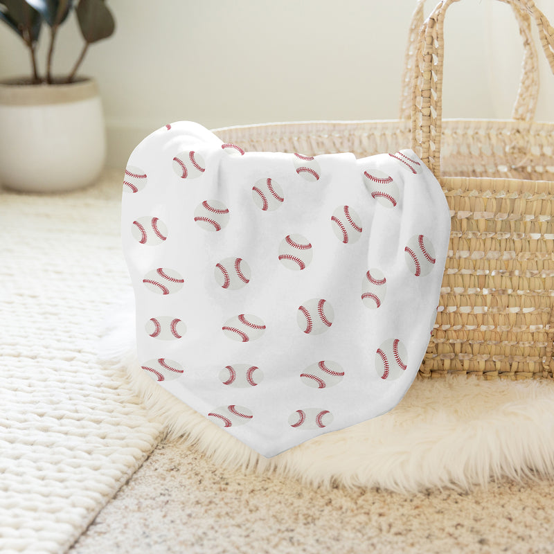 Baseball Patch Collection Baby Swaddle Blanket