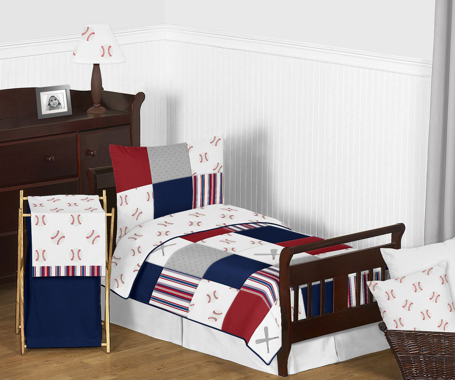 Baseball Patch Collection Toddler Bedding