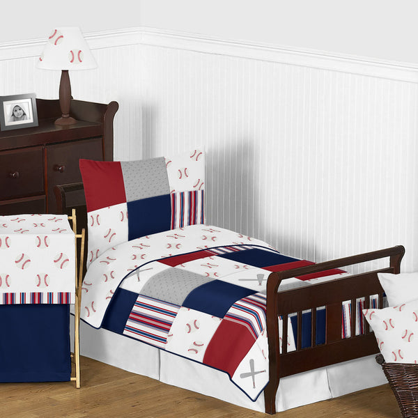 Baseball Patch Collection Toddler Bedding