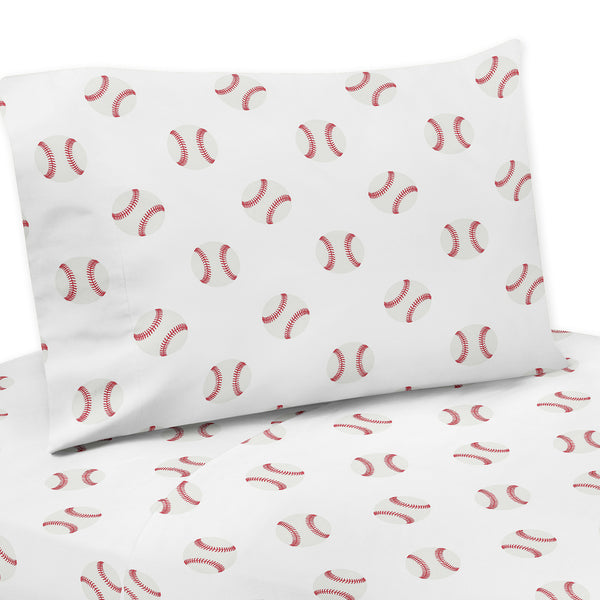 Baseball Patch Collection Twin Sheet Set