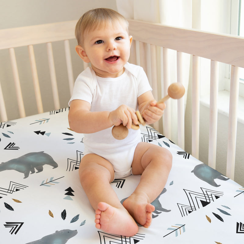 Bear Mountain Collection 2 Pack Crib Sheets