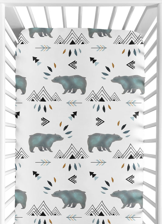 Bear Mountain Collection 2 Pack Crib Sheets
