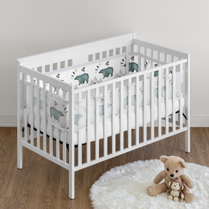 Bear Mountain Collection Sweet Jojo Designs + BreathableBaby Breathable Mesh Crib Liner