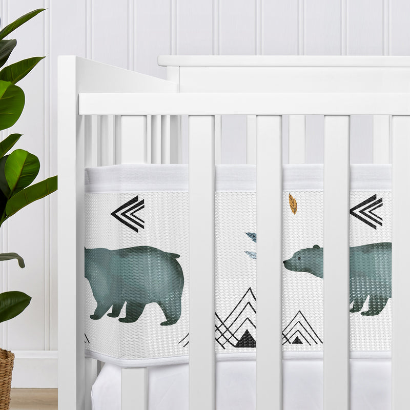 Bear Mountain Collection Sweet Jojo Designs + BreathableBaby Breathable Mesh Crib Liner