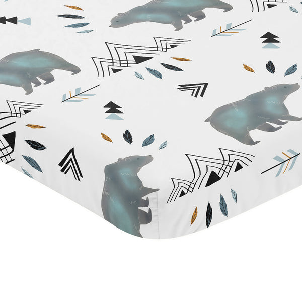 Bear Mountain Collection Mini Crib Sheet alternate view