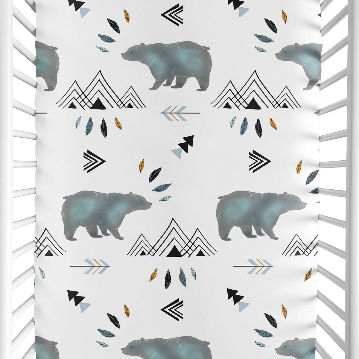 Bear Mountain Collection Mini Crib Sheet