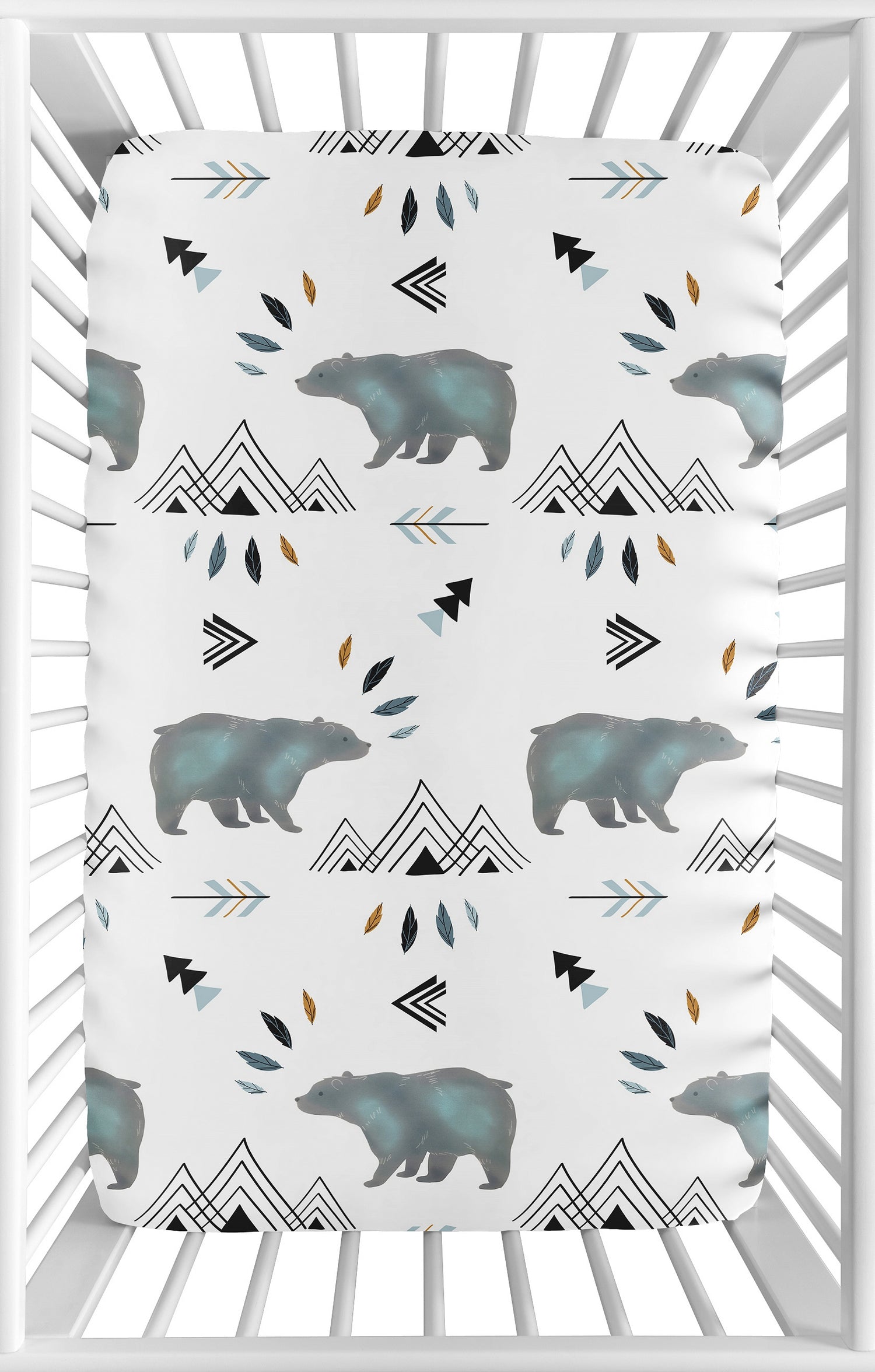 Bear Mountain Collection Mini Crib Sheet