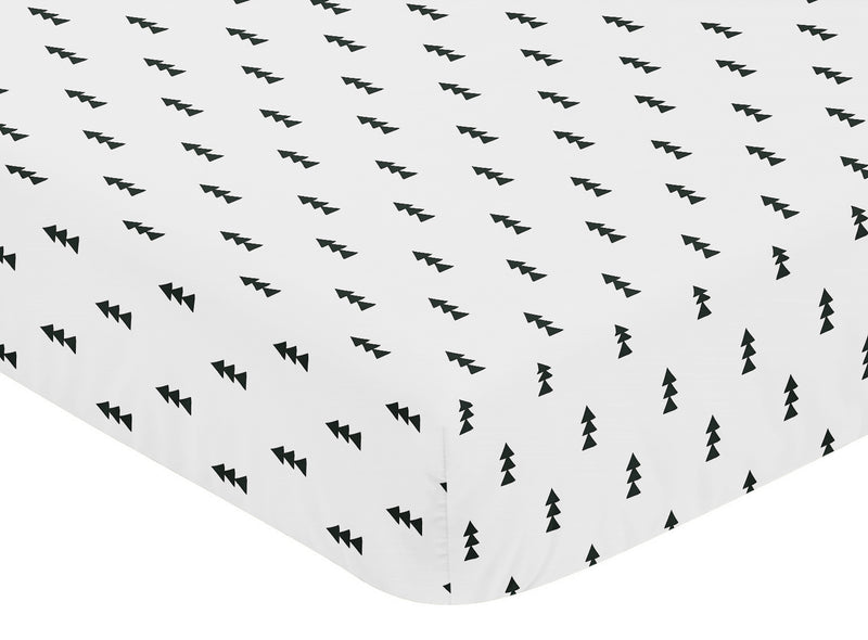 Bear Mountain Collection Crib Sheet - Triangle Tree Print
