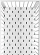 Bear Mountain Collection Crib Sheet - Triangle Tree Print