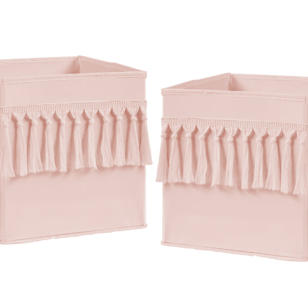 Bohemian Pink Collection Foldable Fabric Storage Bins