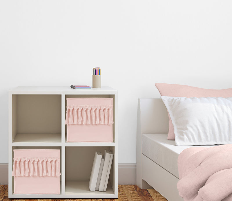 Bohemian Pink Collection Foldable Fabric Storage Bins