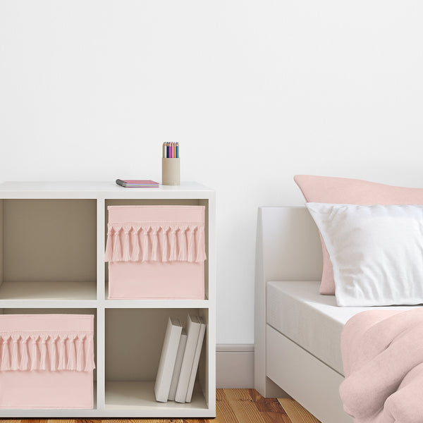Bohemian Pink Collection Foldable Fabric Storage Bins alternate view