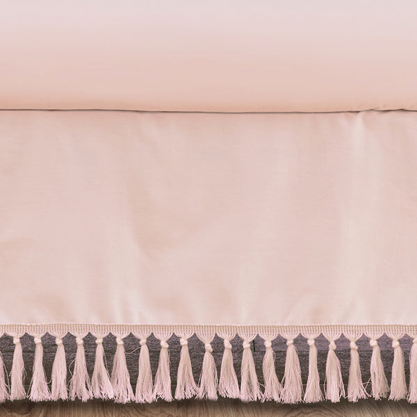 Bohemian Pink Collection Crib Bed Skirt