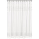 Bohemian White Collection Shower Curtain