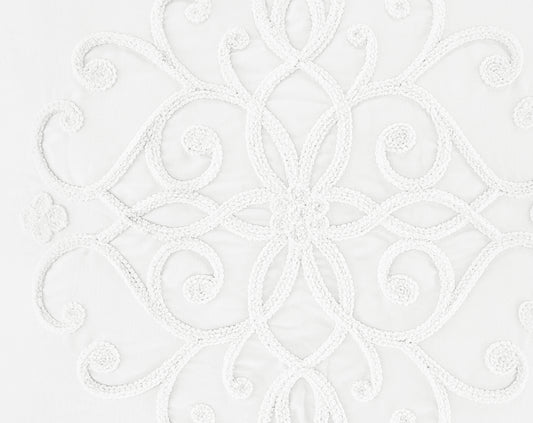 Bohemian White Collection Full Length Body Pillow Cover
