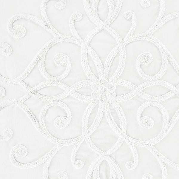 Bohemian White Collection Full Length Body Pillow Cover alternate view