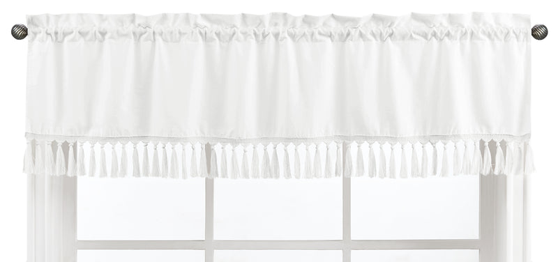Bohemian White Collection Window Valance