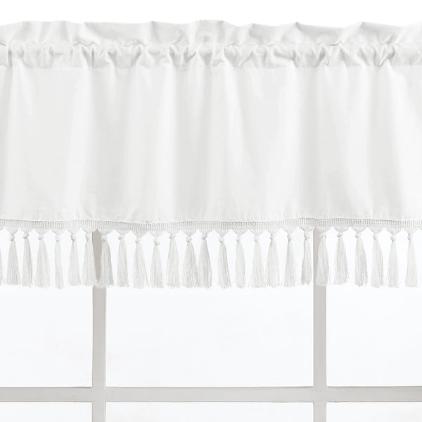 Bohemian White Collection Window Valance