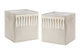 Boho Fringe Linen Collection Foldable Fabric Storage Bins