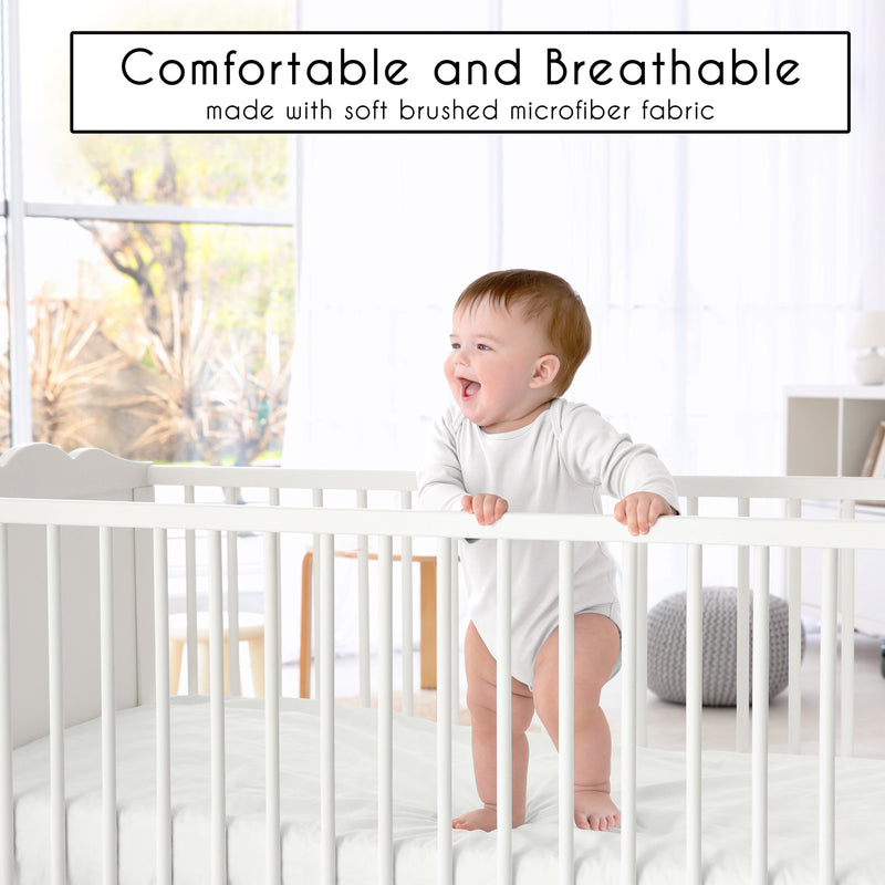 Boho Fringe Linen Collection 4 Piece Crib Bedding