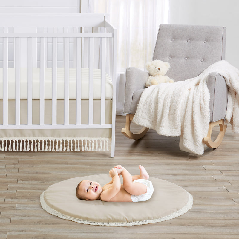 Boho Fringe Linen Collection Playmat