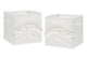 Boho Fringe Collection Tufted Foldable Fabric Storage Bins