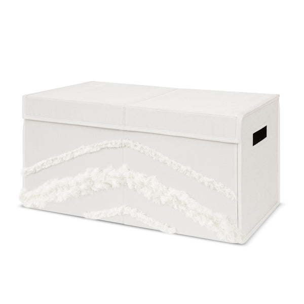 Boho Fringe Collection Tufted Fabric Toy Bin Storage