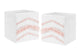 Boho Fringe White and Pink Collection Tufted Foldable Fabric Storage Bins