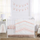 Boho Fringe White and Pink Collection 4 Piece Crib Bedding