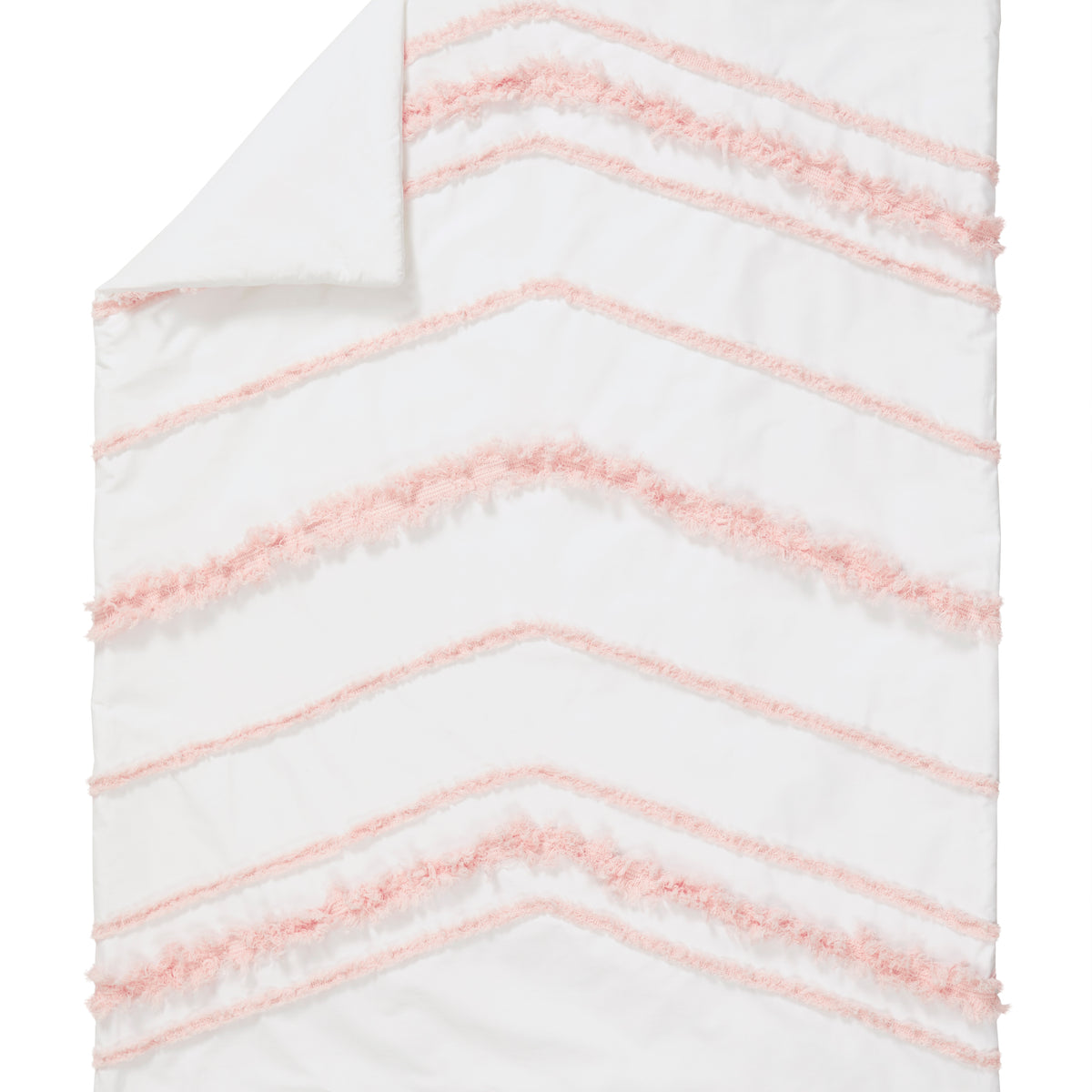 Boho Fringe White and Pink Collection Sweet Jojo Designs 6 Piece Crib Bedding + BreathableBaby Breathable Mesh Liner