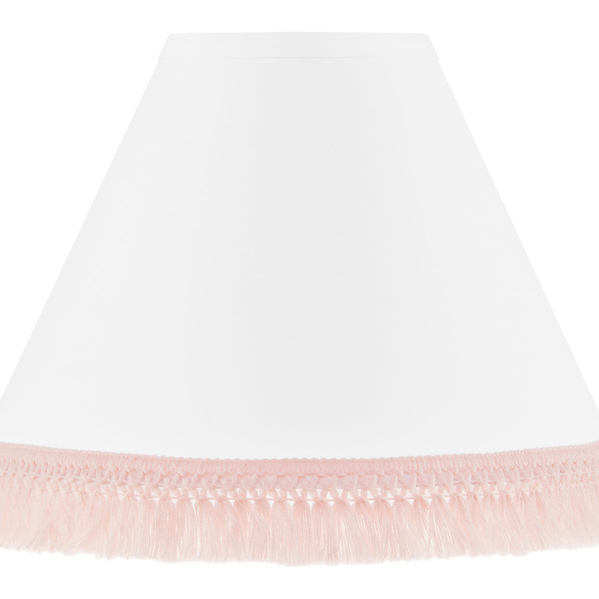 Boho Fringe White and Pink Collection Lamp Shade