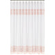 Boho Fringe White and Pink Collection Shower Curtain