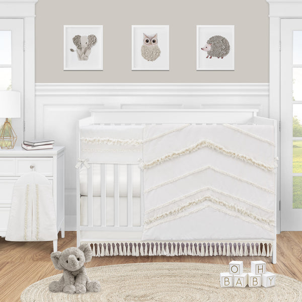 Boho Fringe Collection Crib Bed Skirt alternate view