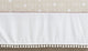 Boho Llama Collection White Pom Pom Crib Bed Skirt