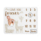 Boho Llama Collection Monthly Milestone Baby Blanket