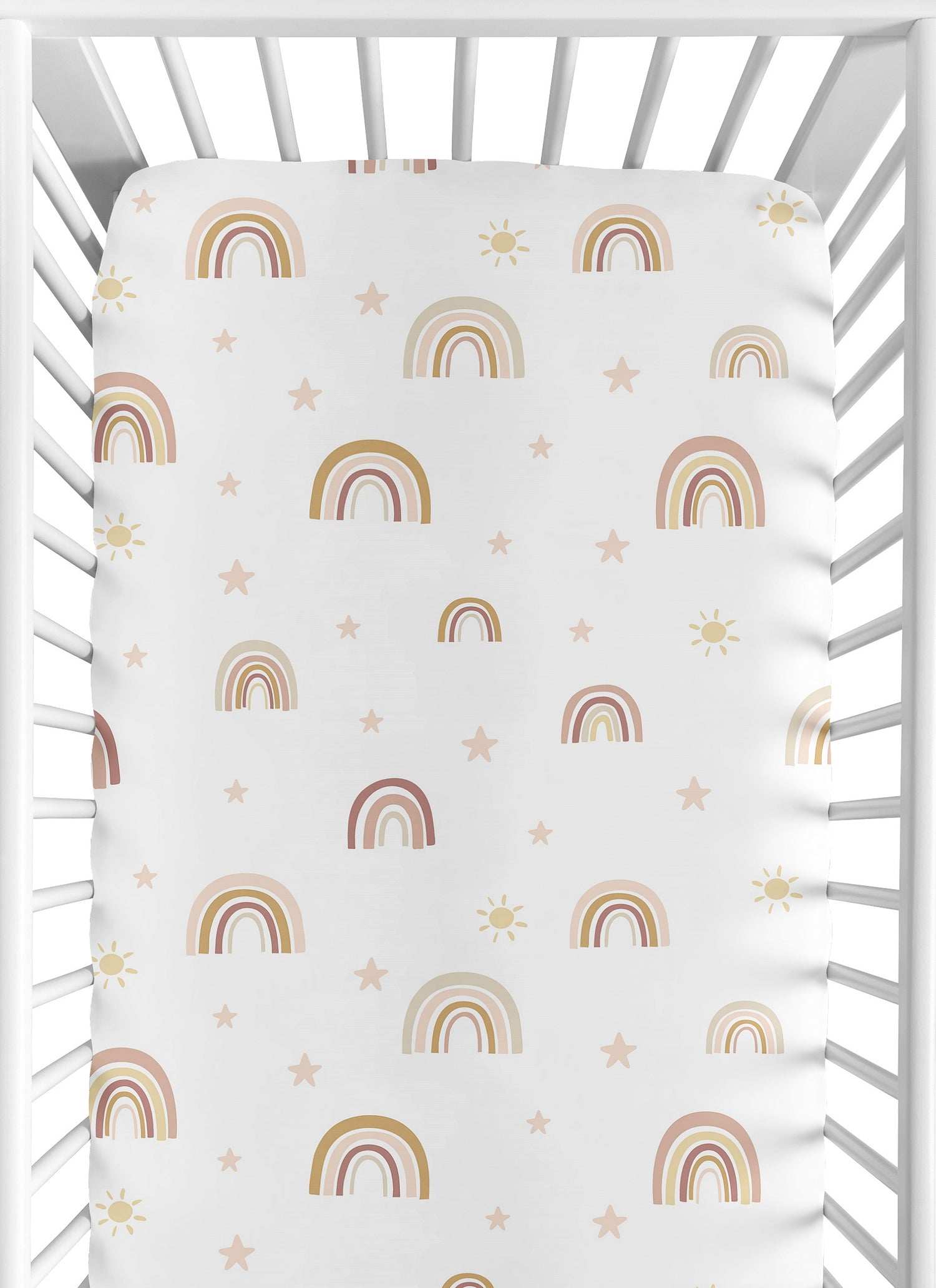 Boho Rainbow Collection Crib Sheet