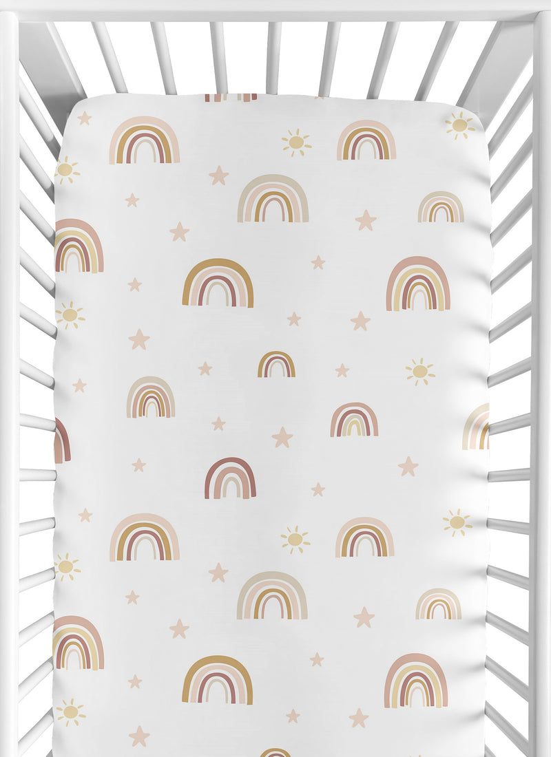 Boho Rainbow Collection Crib Sheet