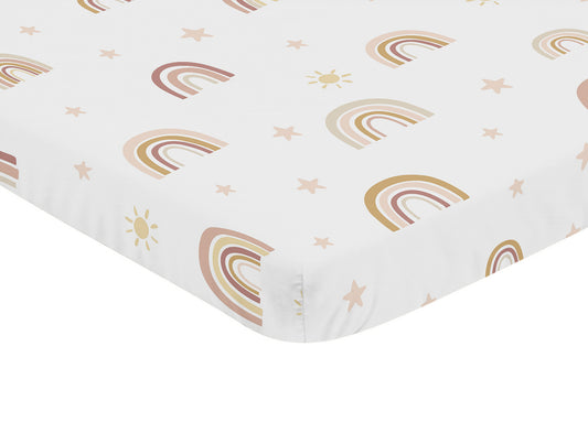 Boho Rainbow Collection Mini Crib Sheet
